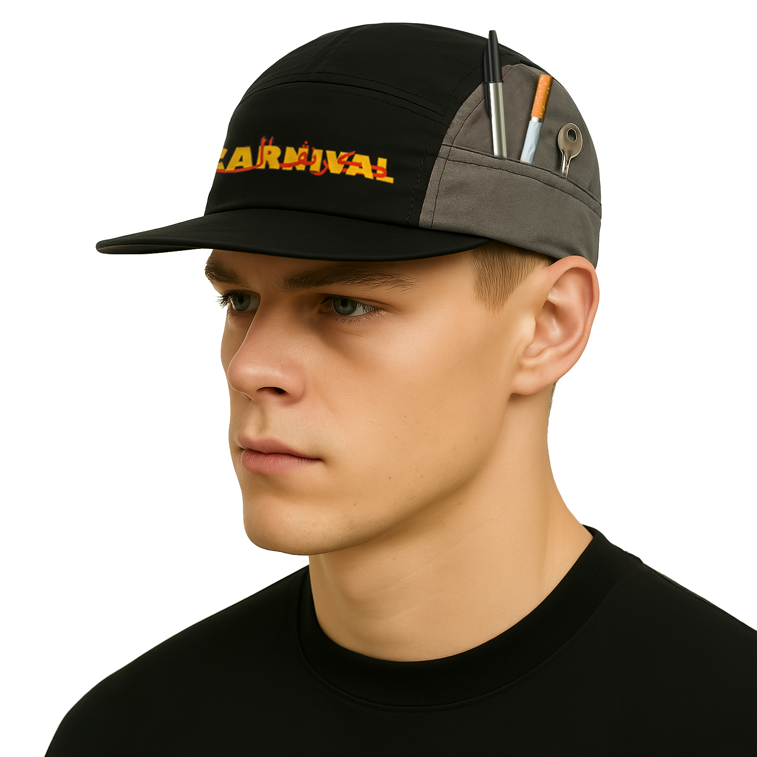 Black And Grey cap